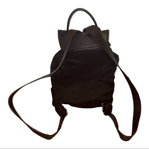 Bottega Veneta Backpack Authentic Rare Mini Chocolate Brown Preowned - Picture 7 of 16